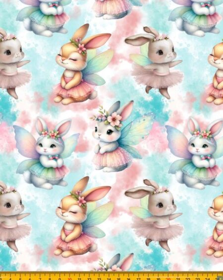 Bomuldsjersey med fairy bunny