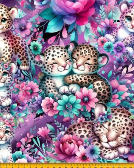 Bomuldsjersey med tigerlilly