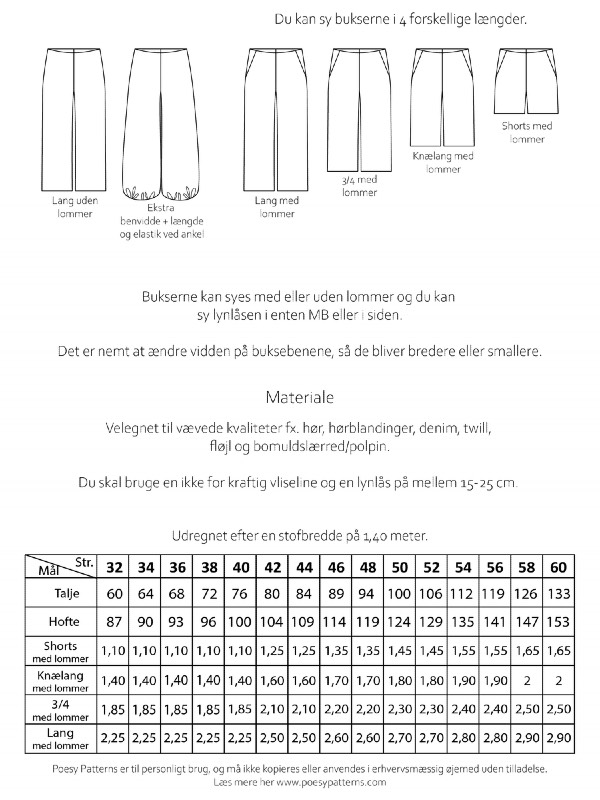 Bukser med lynlås 1044 1
