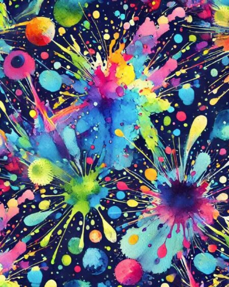 French Terry med Graffiti splash