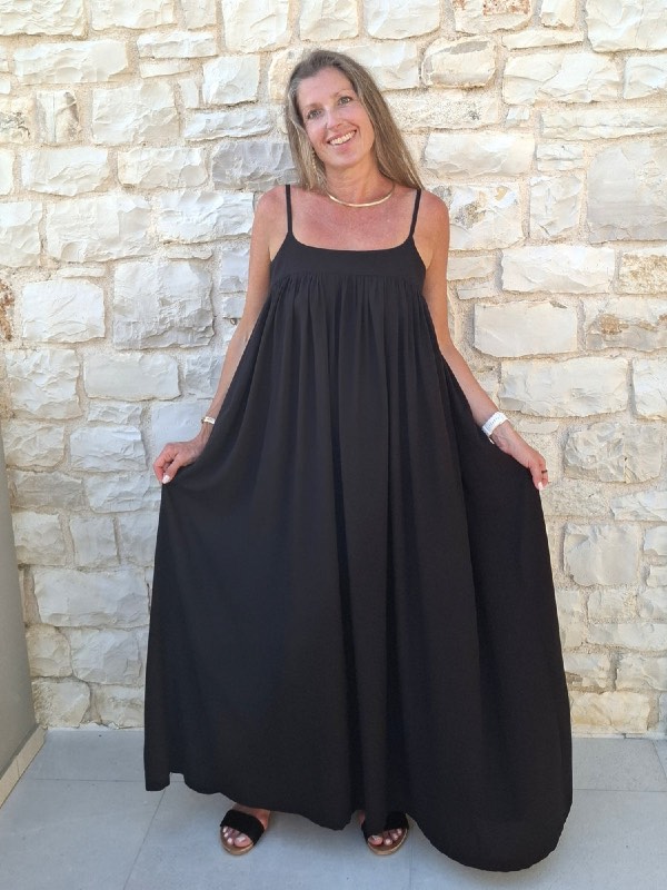 Poesy Patterns 1058: Maxikjole med stropper - Billede 3