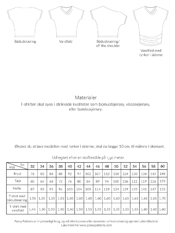 T-shirt med baadhals 1057 1