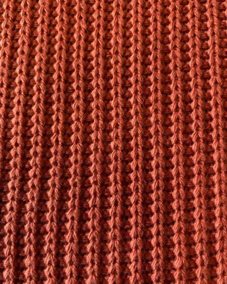 Big knit - Brændt orange/rust