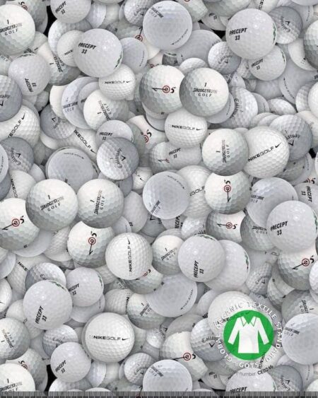 bomuldsjersey med golf bolde