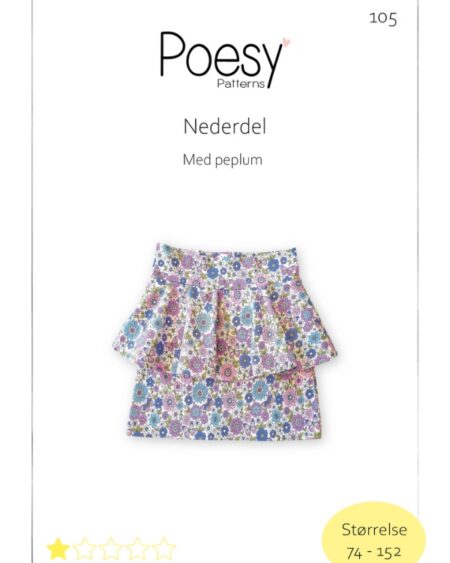 poesy 105 Nederdel med peplum